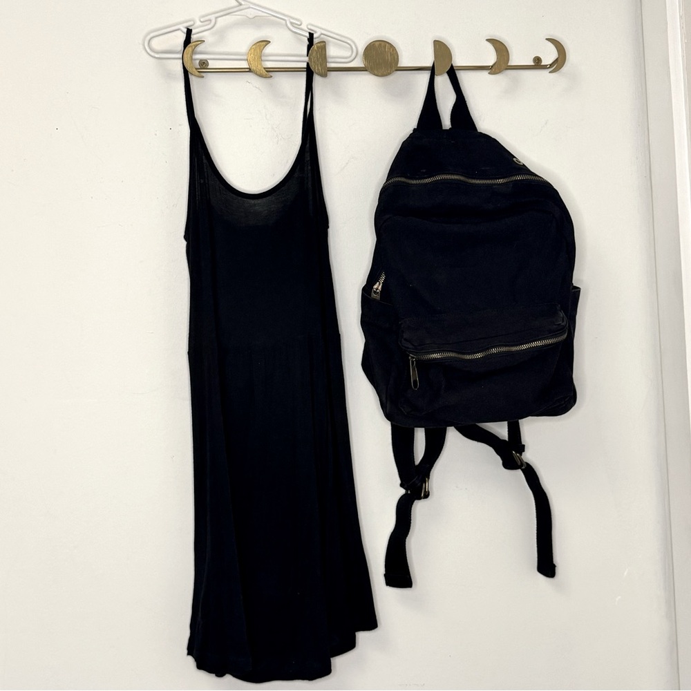 Brandy Melville little black cotton dress - One size